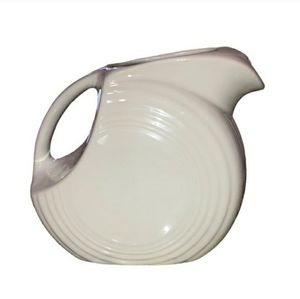 FIESTA Large White Disk Pitcher